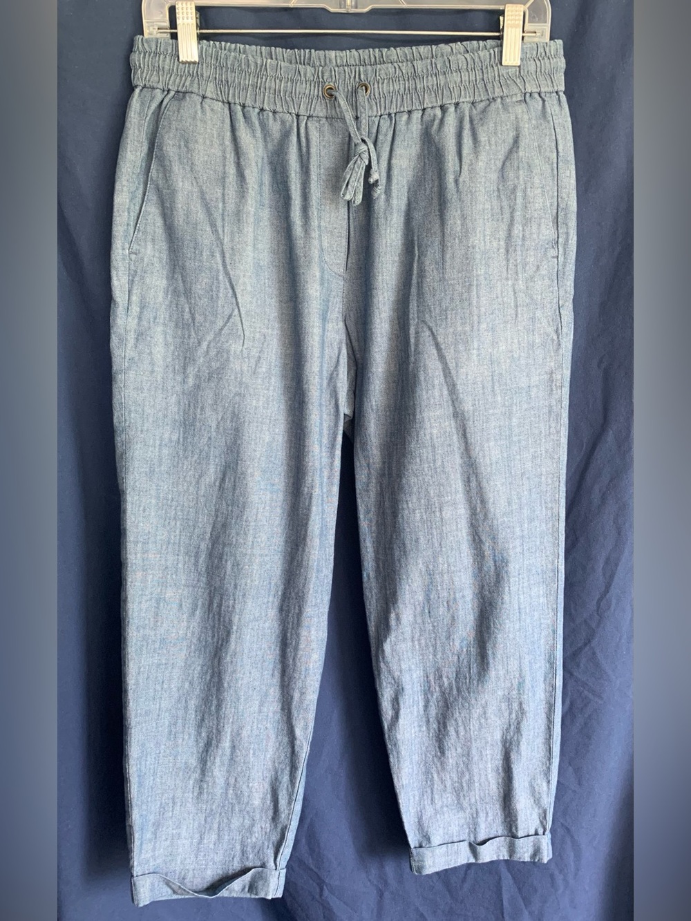 J. Crew size 10P Re-Imagined Light Blue Relaxed Drawstring Women’s Pants